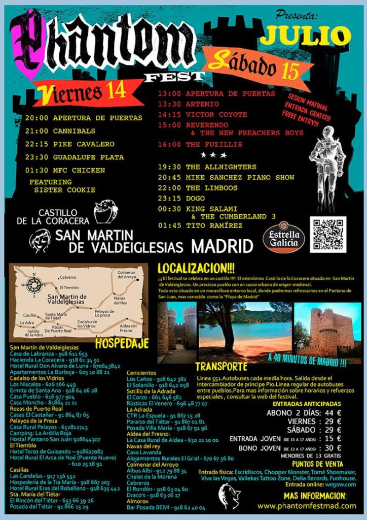 Phantom Fest, rock and roll clásico en el Castillo